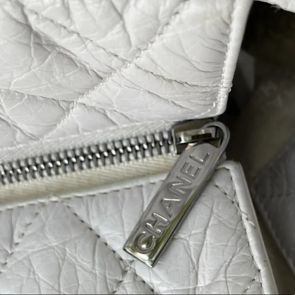 Chanel Matellase Quilted Lambskin Leather Tote Handbag